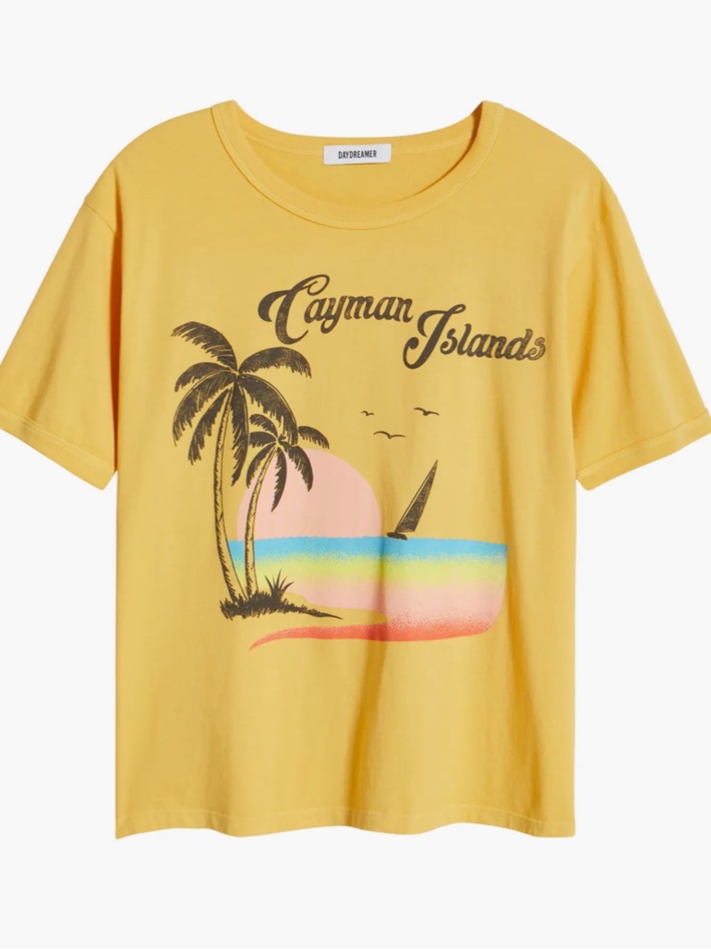 NWT Daydreamer Cayman Islands Oversize Cotton Graphic T-Shirt